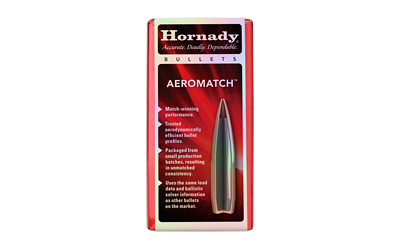 Hornady AEROMATCH 6.5mm .264 140 Grain Bullet - Precision Match-Grade Performance for Competitive Shooting