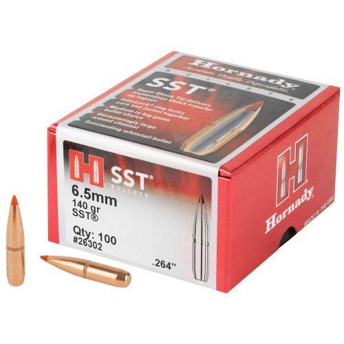 Hornady SST 6.5mm .264 140 Grain Bullet, 100 Count