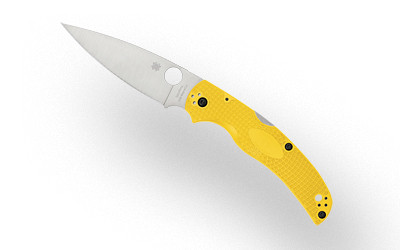 Spyderco Native Chief Salt Lightweight Folding Knife with CPM MagnaCut Steel - Yellow FRN Handle