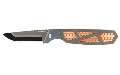Outdoor Edge Razor APX Fixed Blade Knife - 3-inch Plain Edge with Orange Handle