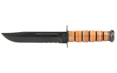 KA-BAR Knives US Army Fighting 7-Inch Fixed Blade Knife with Leather Sheath - Model 1219CP