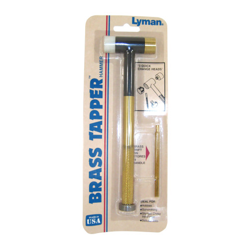 Lyman Products Brass Tapper Hammer with Interchangeable Heads – Model 7031290