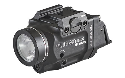 Streamlight TLR-8 HL-X G Sub High-Lumen Weapon Light with Laser for 43X/48, Black