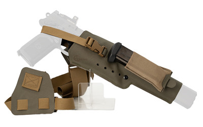 Cole-TAC Varmint Wrangler XL Suppressed Chest Holster in Ranger Green