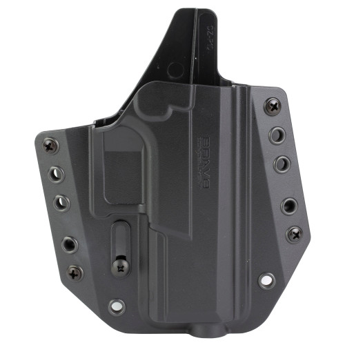 Bravo Concealment BCA Outside Waistband Holster for CZ P10C — Black Polymer, Right Hand