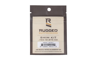 Rugged Suppressors .338 Precision Shim Kit - 3/4x24, M18x1, M18x1.5 Barrel Threads