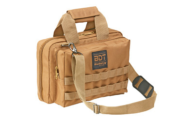 Bulldog Cases Deluxe Tan Nylon Range Bag BDT917T – 2 Pistol Capacity