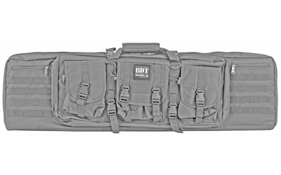 Bulldog Cases Tactical Double Rifle Case – 43 Inch Gray Nylon for Secure Storage