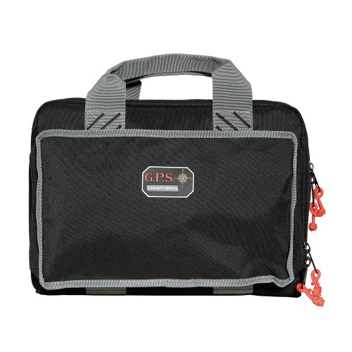 GPS Quad Pistol Range Bag Black - Model GPS-1310PC for Up to 4 Pistols