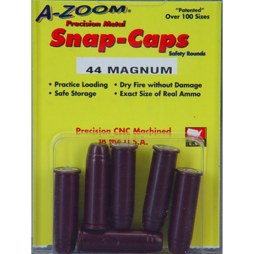 A-Zoom 16120 44 Magnum Snap Caps – Precision Aluminum Dummy Rounds for Safe Handling and Training