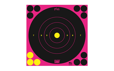 Pro-Shot Products Splatter Shot 8-Pink Bullseye Target Set (6 Pack)