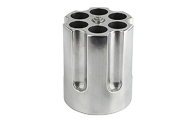Caliber Gourmet CBG-1007 Revolver Cylinder Pen Holder in Silver