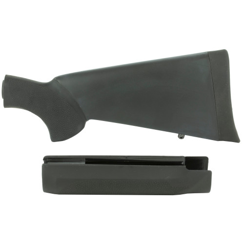 Hogue Mossberg 500 12-Gauge Overmolded Shotgun Stock Kit with Forend - Black