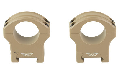 Warne HyperLite 1 Inch High Scope Rings - Flat Dark Earth