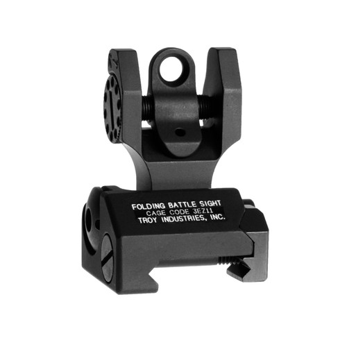 TROY Industries Folding Rear BattleSight Black - Model SSIG-FBS-R0BT-00