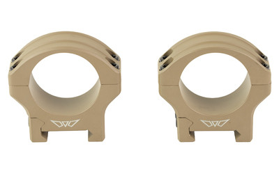 Warne HyperLite 30mm Low Scope Rings in Flat Dark Earth