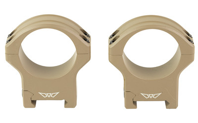 Warne HyperLite 34mm High Scope Rings in Flat Dark Earth – Lightweight & Durable Optic Mounting Solution