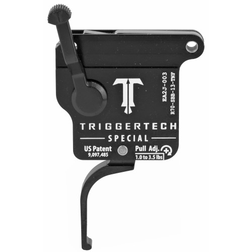 TriggerTech Remington 700 Special Flat Trigger - Black, Model R70-SBB-13-TNF