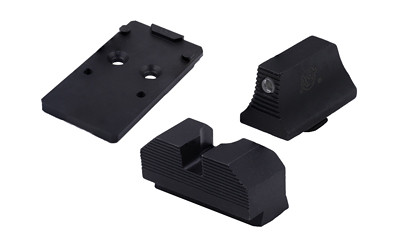 XS Sights Minimalist Optic Plate and Sight Combo for Glock MOS Pistols - Black