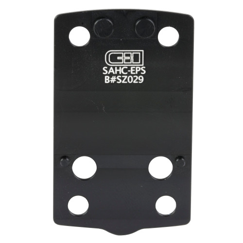 C&H Precision Springfield Hellcat Mount Plate - Black (Part #SAHC-EPS)