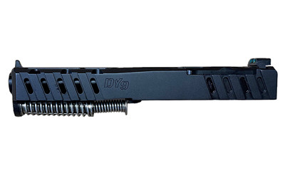 Derya Island Upper 9mm Complete Slide for DY9 and GLOCK 19 Gen 4 - Black