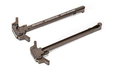 Griffin Armament SNACH15R3-FDE Gen 2 Ambidextrous Charging Handle for AR-15 in Terra Brown