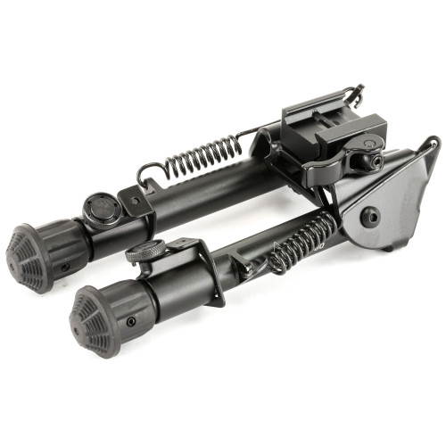 Leapers Inc. UTG Tactical Op Bipod with Quick Detach Lever Lock - Adjustable 5.9 to 7.3 Inches, Black