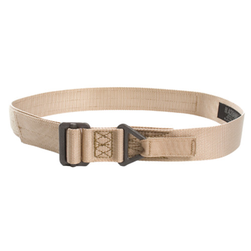 BLACKHAWK CQB Emergency Rescue Belt - Large Coyote Nylon Tactical Belt with Parachute-Grade Buckles