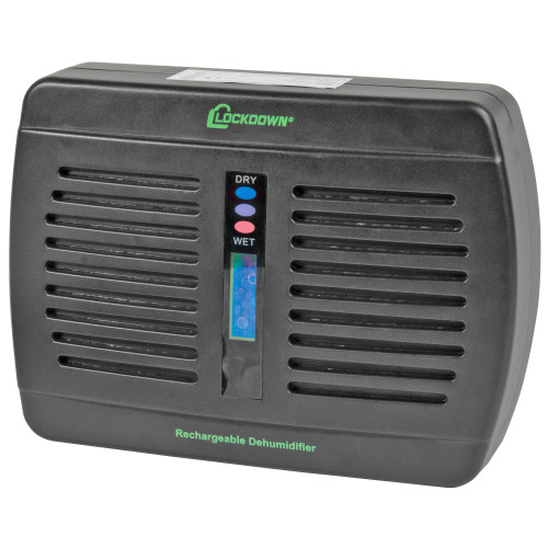 Lockdown Rechargeable Dehumidifier - Compact Moisture Absorber for Safe and Gun Rooms