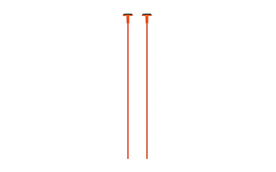 Gun Storage Solutions GSS Rifle Rods .17 Caliber Orange 2-Pack for Efficient Long Gun Organization