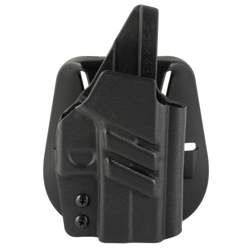 1791 Gunleather Tactical Paddle Holster for Glock 43X MOS, Right Hand, Black Kydex