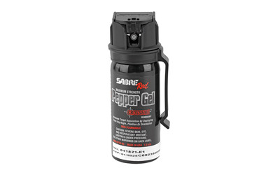 Sabre Crossfire Pepper Gel with Belt Clip - 1.8 oz, Black