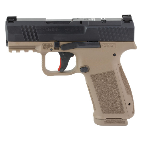 CANIK Mete MC9L 9mm Micro Compact Semi-Automatic Pistol with White Dot Sights in Black or Flat Dark Earth