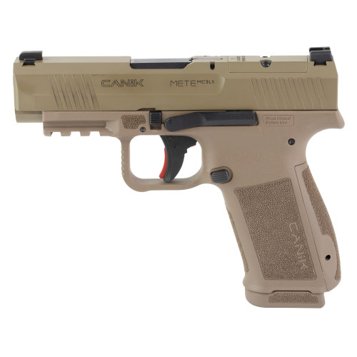 Canik Mete MC9LS 9mm Micro Compact Pistol with 3.64-inch Barrel and White Dot Sights in Flat Dark Earth