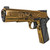 Girsan MC 1911 Gold Lux .45 ACP 5-Inch Pistol with Black G10 Grips