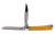 Cold Steel Trapper Folding Knife with Yellow Bone Handle, Model CS-FL-TRPR-Y