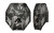 AXIL MX Custom Plate 1 Set Camo - High-Performance Earmuff Replacement Part for MX PRO, MX Electronic, and MX Passive