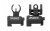 TROY Industries BattleSight Micro Front and Rear Sight Set - Black, Part Number SSIG-IAR-STBT-00