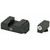 AmeriGlo I-Dot Tritium Night Sights for Glock 20/21/29 - Green and White Outline
