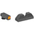 AmeriGlo UC Sight Set for Glock Low or Orange Outline with Green Tritium and Black Rear