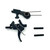 LBE Unlimited AR-15 Two Stage Trigger Set - Black, Model AR2STG