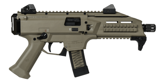 The CZ Scorpion Evo 3 S1 pistol is an affordable, blowback operated, semi-auto personal defense weapon chambered in 9mm with a 7.72" barrel and 20+1 capacity.