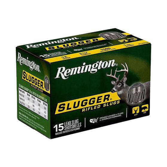 Remington Slugger 12 Gauge Ammo 2.75" 1oz Rifled Slug 1560fps