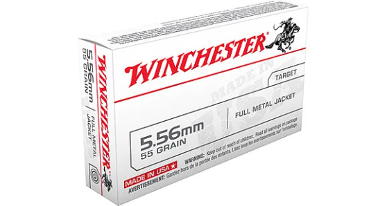 Winchester 5.56 55gr. Full Metal Jacket