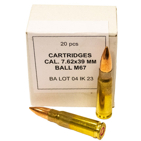 Igman 7.62x39mm Ammo 123gr FMJ 20 Rounds