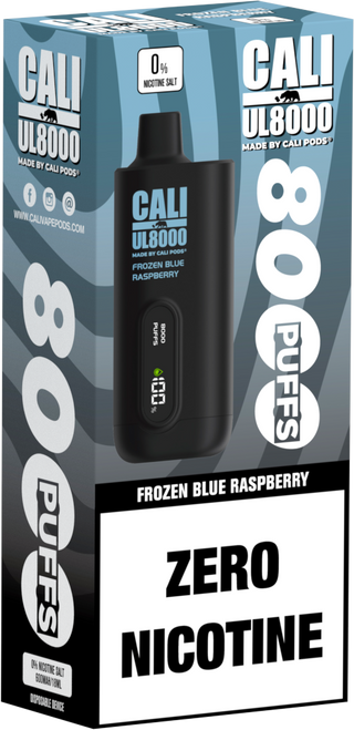 0% Cali UL8000 - Frozen Blue Raspberry