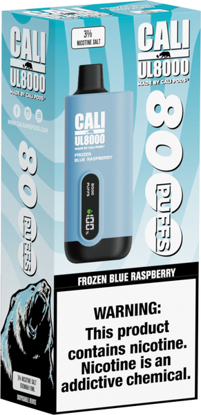 Cali UL8000 3% Disposable - Frozen Blue Raspberry