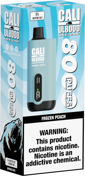Cali UL8000 3% Disposable - Frozen Peach