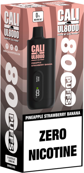 0% Cali UL8000 - Pineapple Strawberry Banana