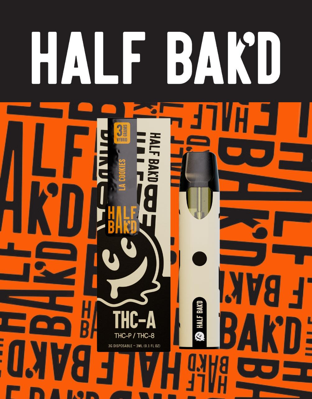 Half Bak'd 3G Disposable THC-A + THC-P + THC-8